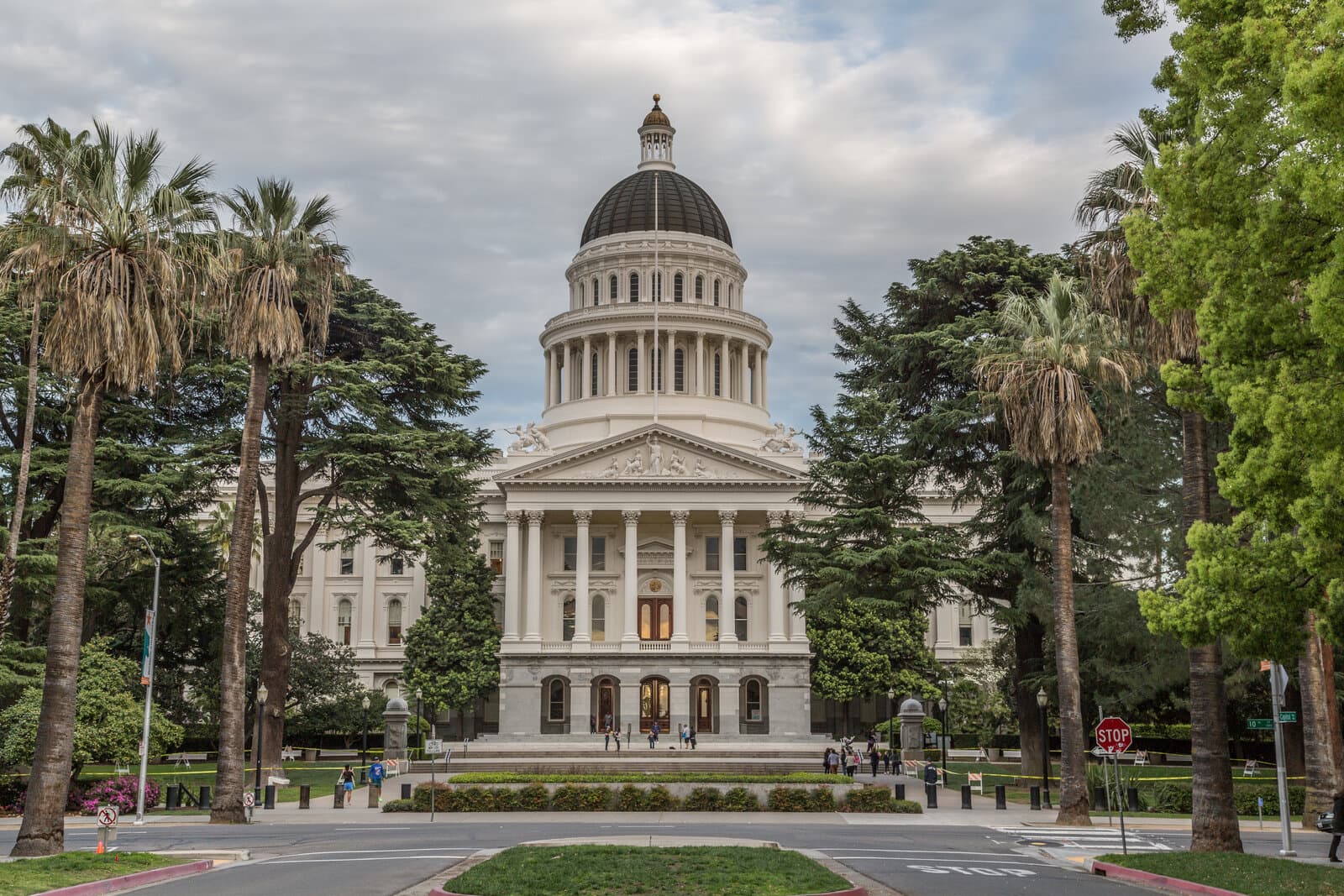 The California State Capitol in Sacramento seen from Capitol Mall, where the Legislature passed AB 181